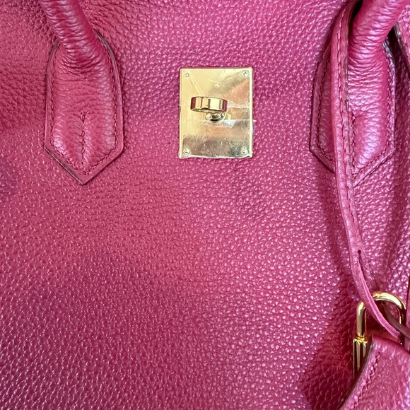 Leather Top Handle tote - Picture 7 of 9